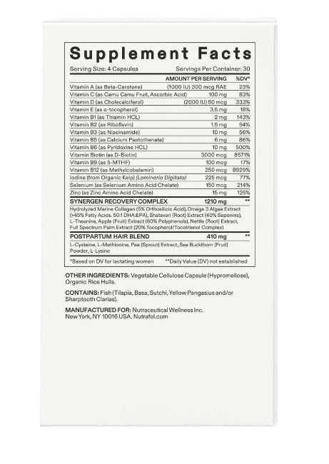 Nutrafol - Postpartum 30day supply