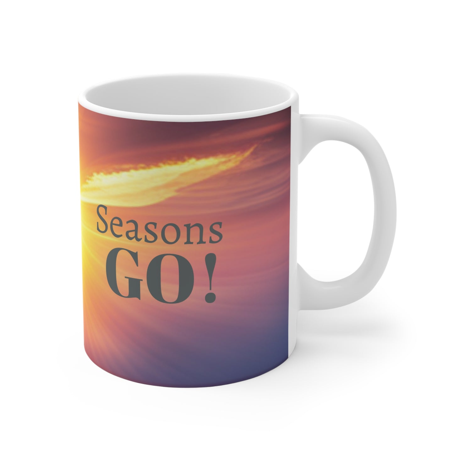 "Vibrant Seasons Come Seasons Go Inspirational Mug 11oz
